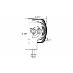 4" SQUARE SOLSTICE PRIME WHITE FIVE 10-WATT LED 20 DEGREE NARROW BEAM